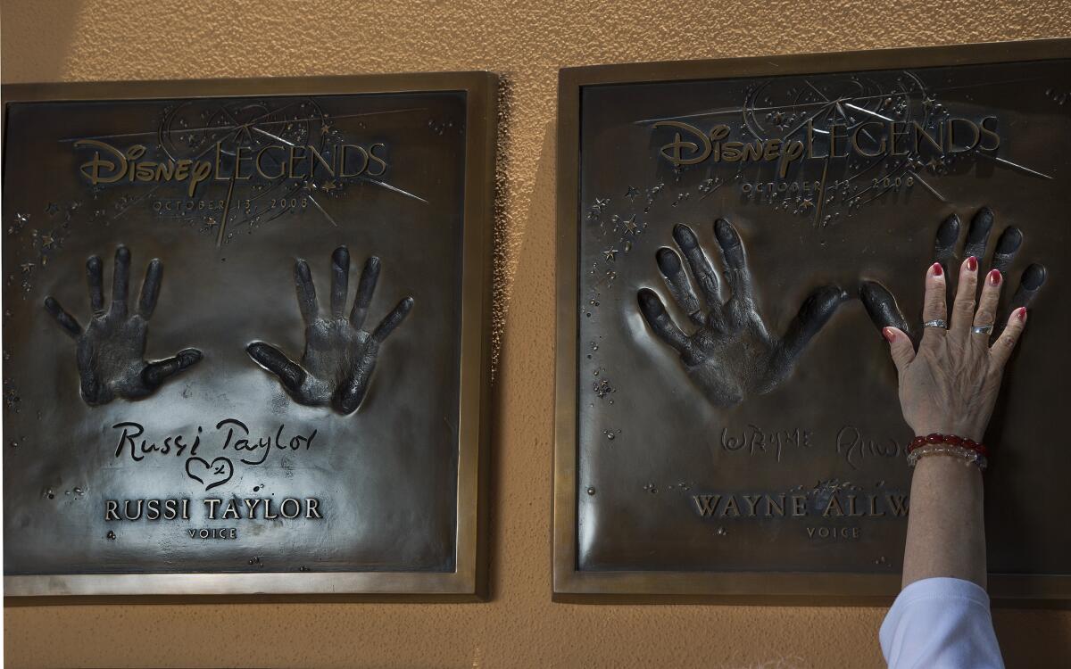 Russi Taylor's plaque at Disney Studios