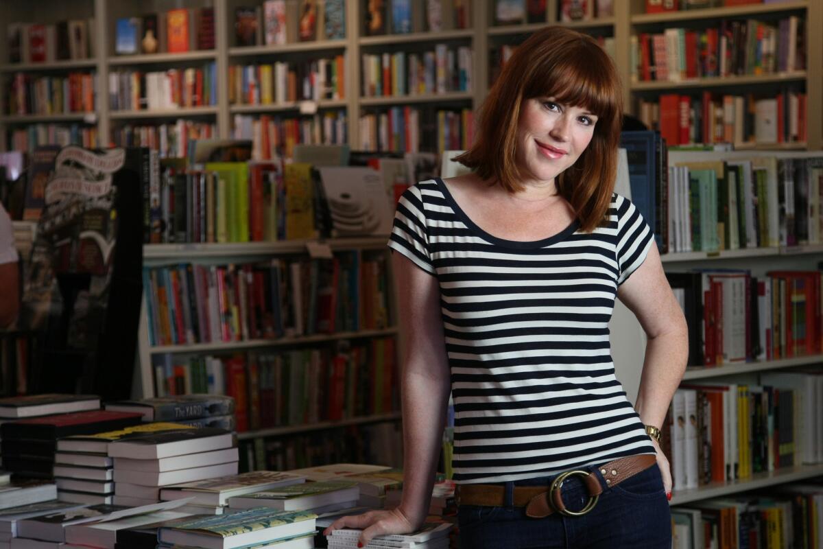 Molly Ringwald will be one of the Literary Death Match judges Wednesday.