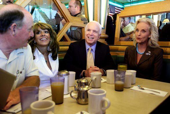 Campaign Sen. John McCain, R-Ariz., and his wife Cindy