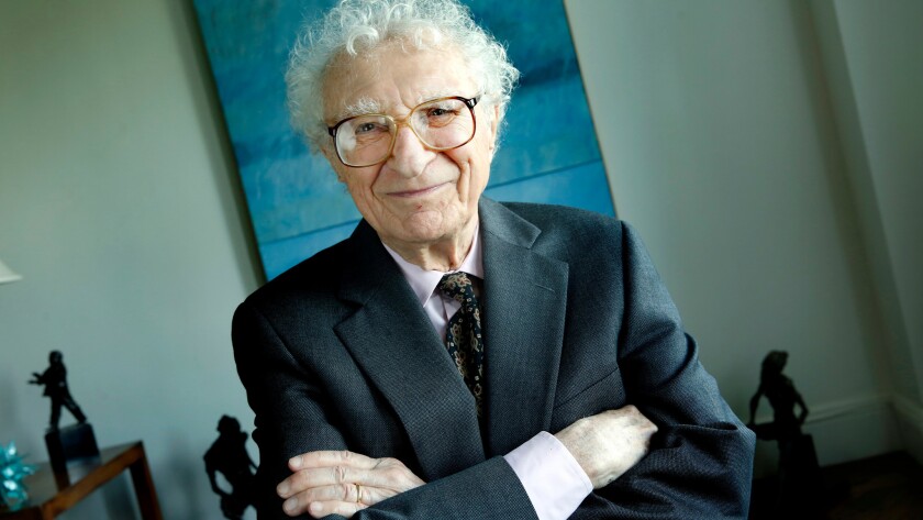 Sheldon Harnick, lyricist of "She Loves Me" and "Fiddler on the Roof," photographed at his home in New York.