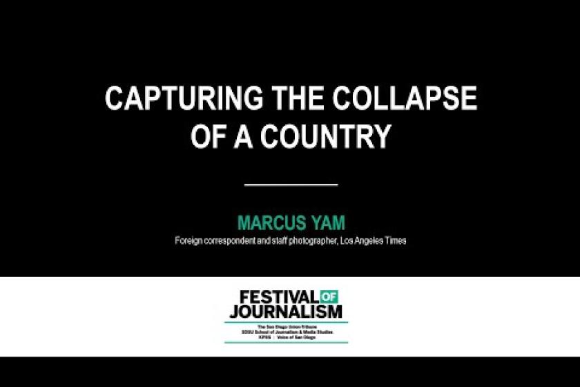 Capturing the collapse of a country