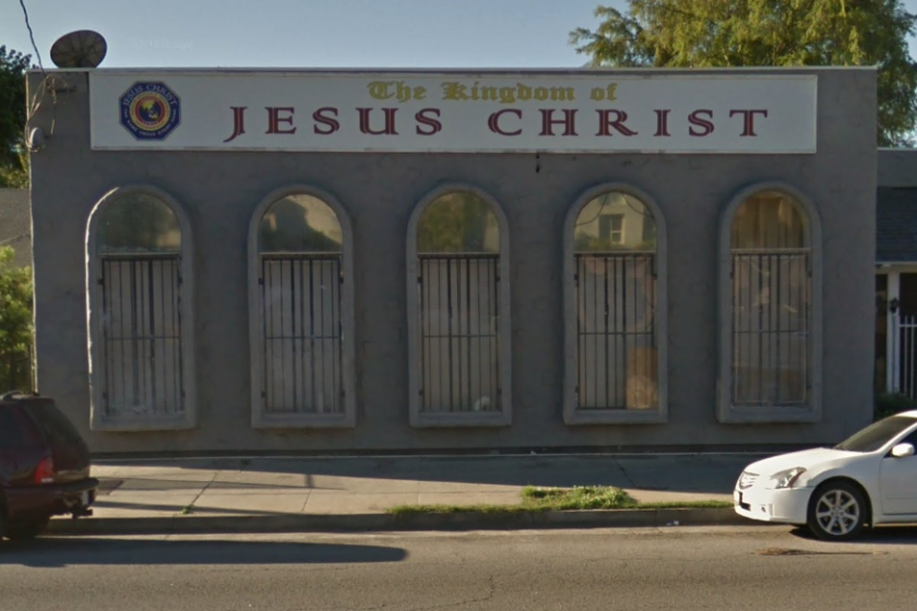 Church administrators at the Kingdom of Jesus Christ in Van Nuys were arrested in connection with a human trafficking scheme.