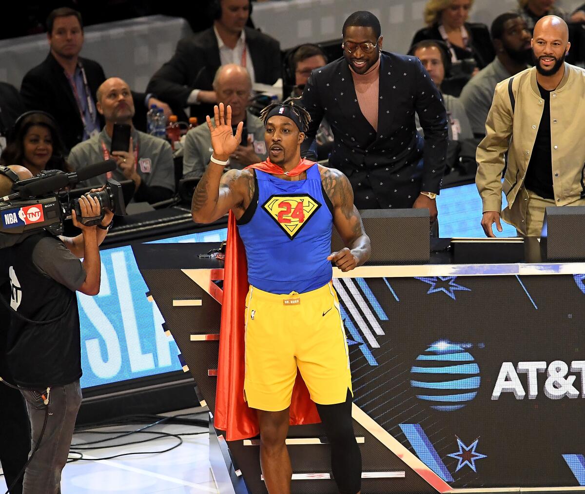 Dwight Howard wears No. 24 during the Slam Dunk Contest on Saturday.