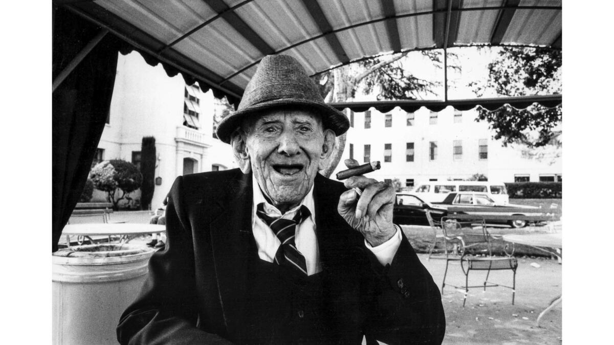 Sept. 13, 1988: Martin De Young, 100, said his greatest pleasure in life was smoking a cigar.