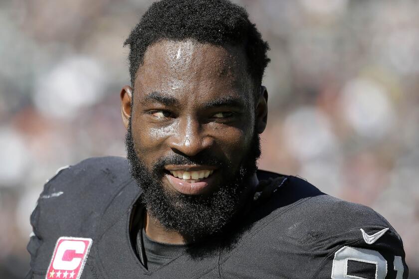 Defensive end Justin Tuck announced Monday he will retire from the NFL after 11 seasons in the league with the New York Giants and Oakland Raiders.