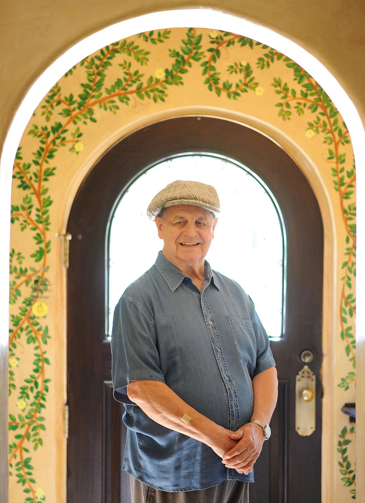"Sometimes I'll be given the part of a father, and it's like a damp washcloth," says Paul Dooley, pictured at home in Toluca Lake. "'I'll wring everything I can out of it." (Christina House / For The Times)