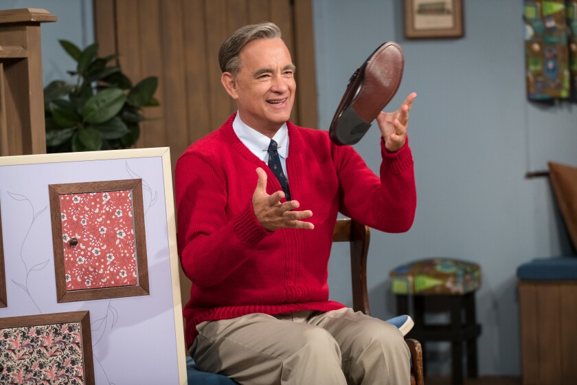 Tom Hanks as Fred Rogers in "A Beautiful Day in the Neighborhood"
