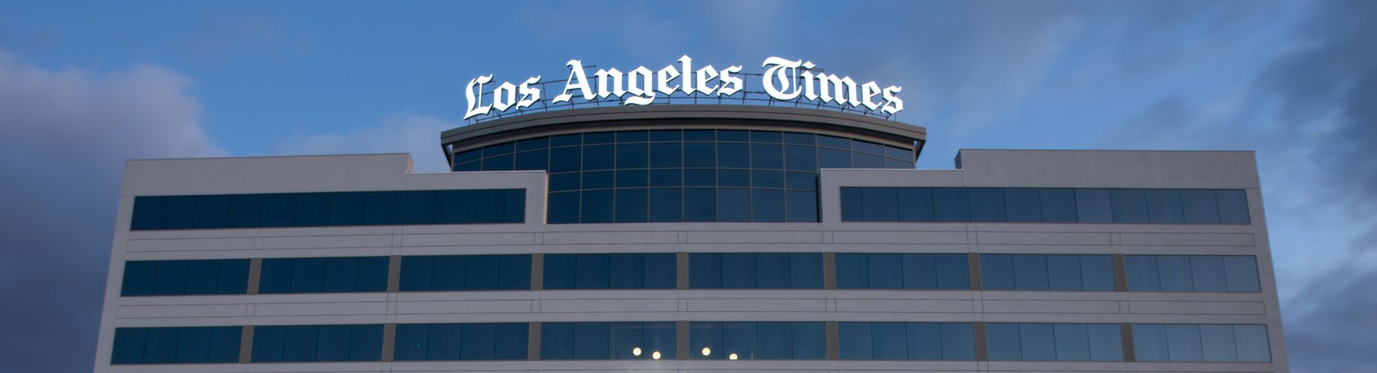 The Los Angeles Times building  along Imperial Highway on Friday, April 17, 2020