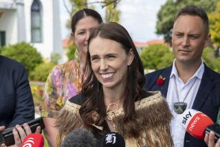New Zealand Prime Minister Jacinda Ardern addresses the media in Ratana, New Zealand, Tuesday, Jan. 24, 2023. Ardern made her final public appearance as New Zealand's prime minister on Tuesday, saying the thing she would miss most was the people, because they had been the "joy of the job." (Mark Mitchell/New Zealand Herald via AP)