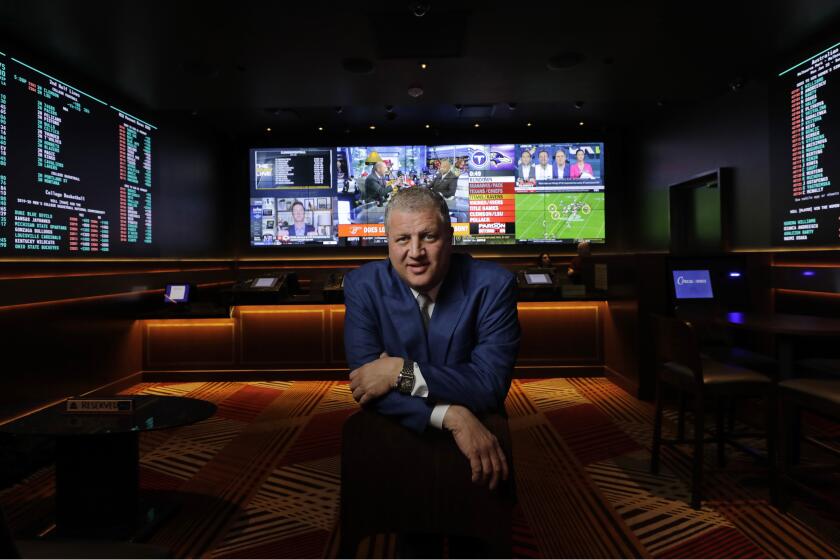 LAS VEGAS, CA -- JANUARY 13, 2020: Derek Stevens, owner of D Las Vegas and Golden Gate, is building a new casino and hotel, Circa, which when complete, will have the largest indoor and outdoor sports book. (Myung J. Chun / Los Angeles Times)
