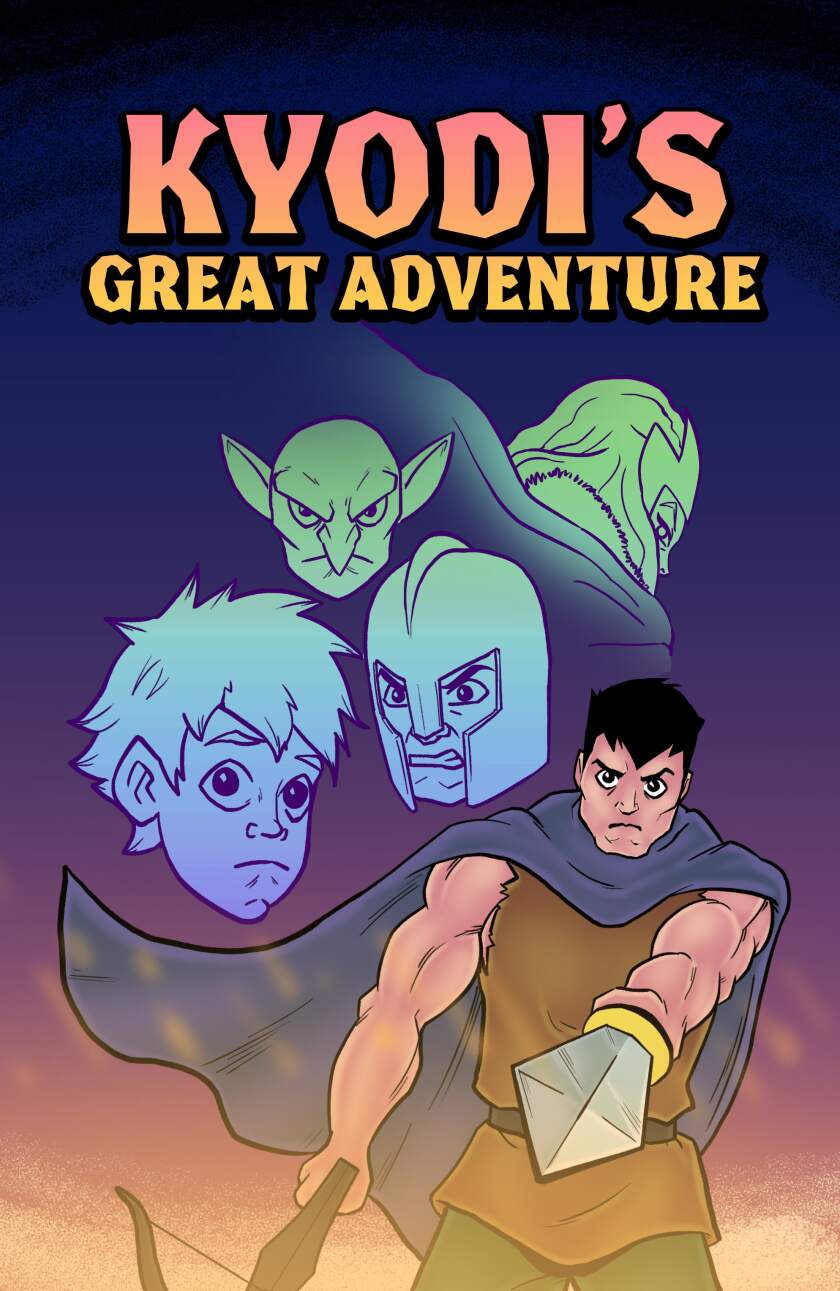 The graphic novel "Kyodi's Great Adventure" is the first book by La Jollan Emerson Rota, 13.