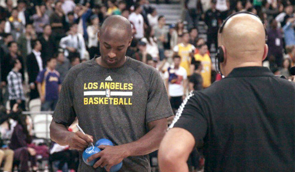 Kobe Bryant, 35, is coming off of an Achilles' tendon injury that has prevented him from playing this season.