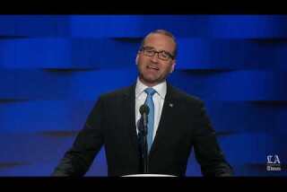 Chad Griffin of the Human Rights Campaign speaks at the Democratic National Convention