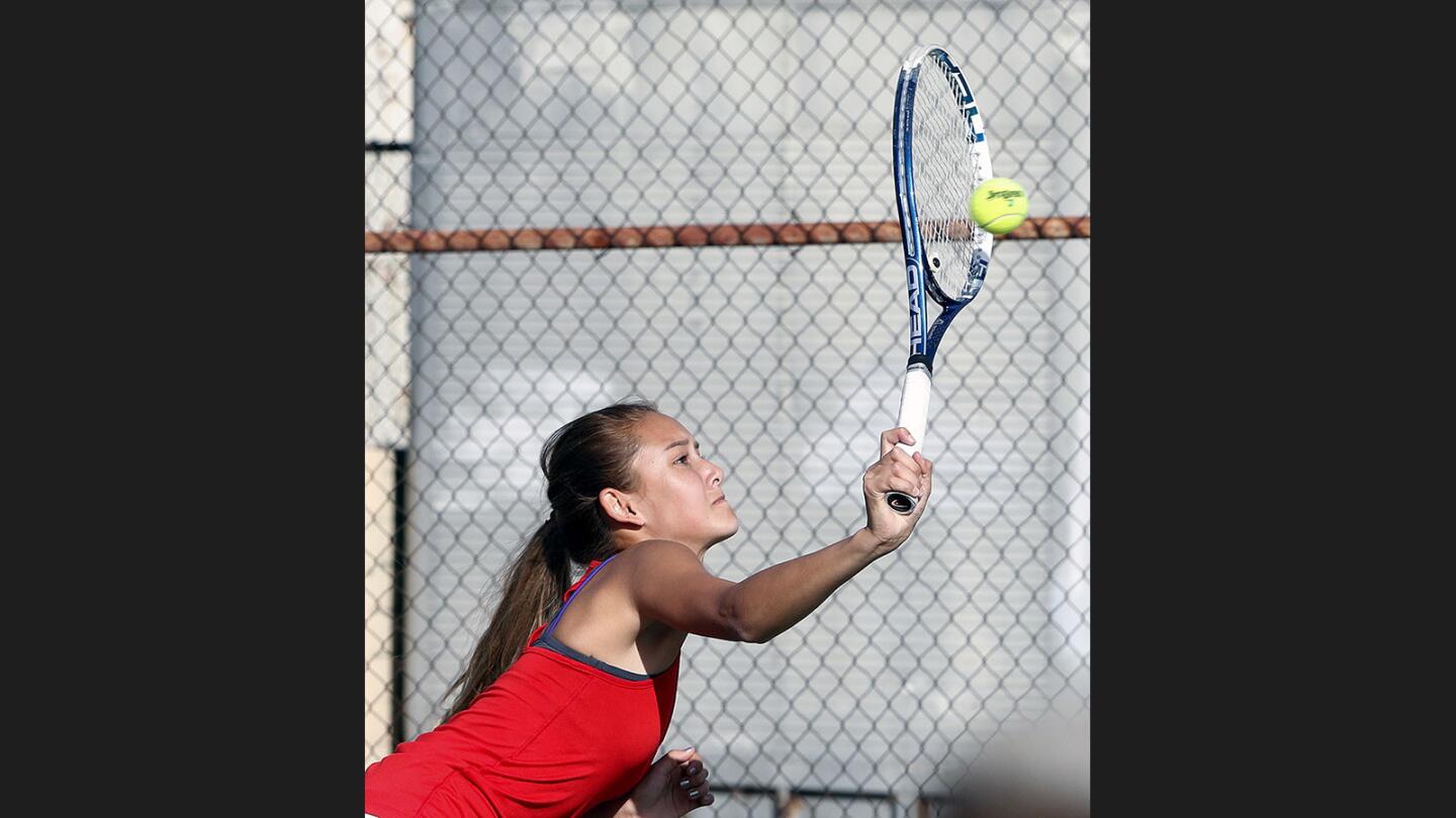 Photo Gallery: Glendale vs. Hemet in CIF semifinal girls' tennis