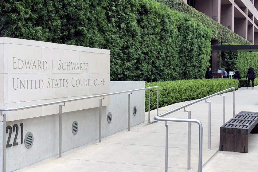 The Edward J. Schwartz Federal Courthouse on Wednesday, April 20, 2022.
