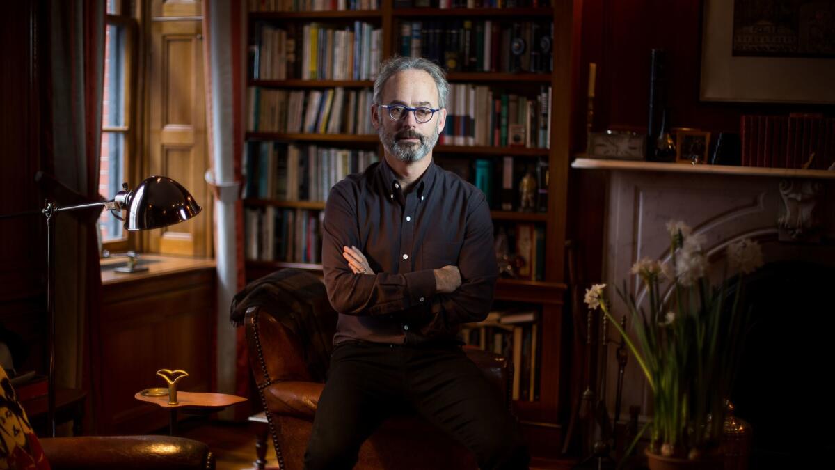 Author Amor Towles at home in New York.