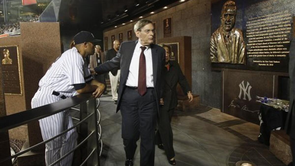 The New York Yankees changing Room is seen during an unveiling of