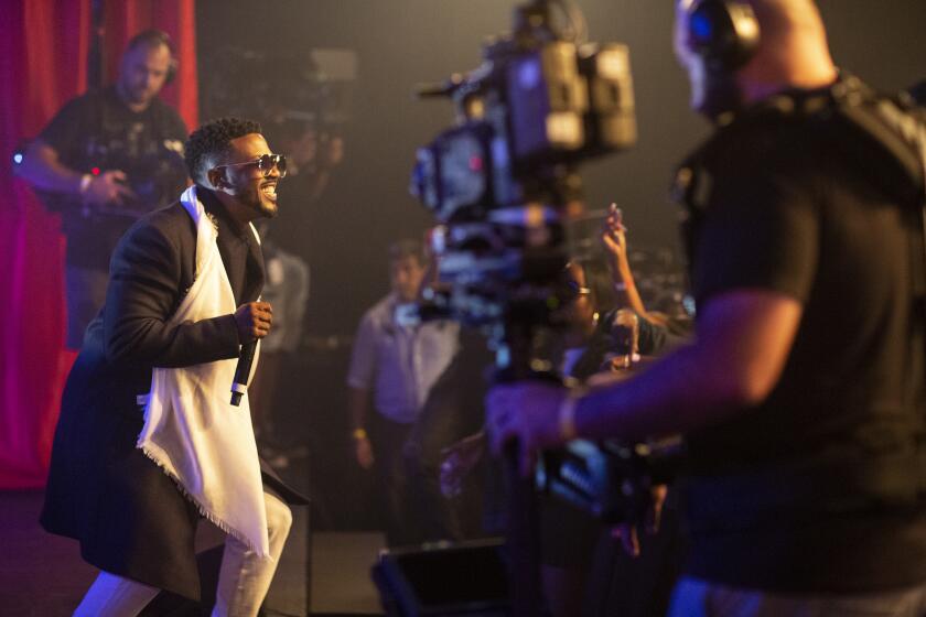 HOLLYWOOD, CA, MONDAY, SEPTEMBER 23, 2019 - Ray J performs during filming of VH1?s reality show, Love and Hip Hop at Studio Instrument Rentals. (Robert Gauthier/Los Angeles Times)