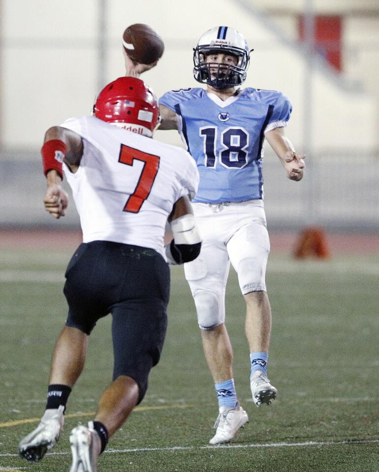 Photo Gallery: Crescenta Valley vs. Burroughs in Pacific League football