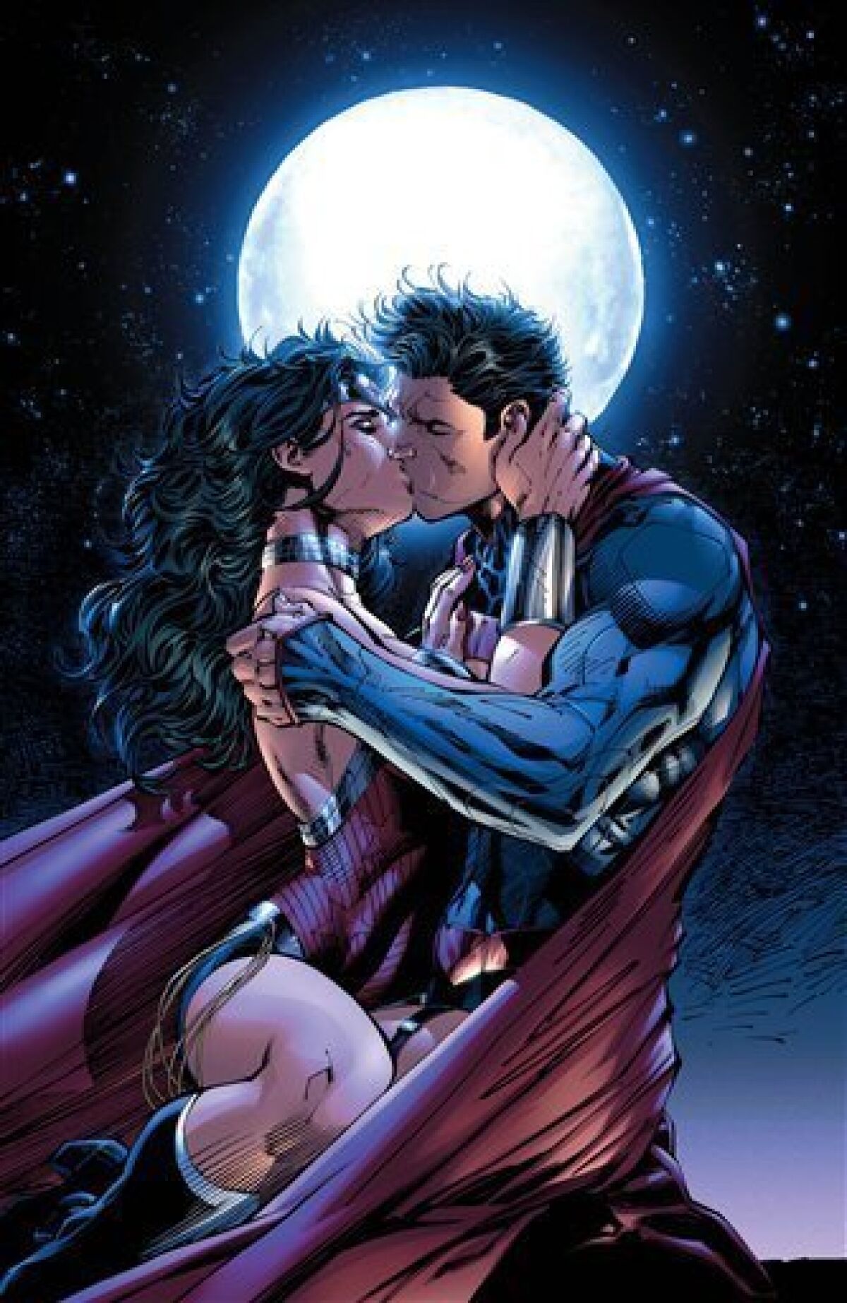 Superman, Wonder Woman lock lips as power couple - The San Diego  Union-Tribune