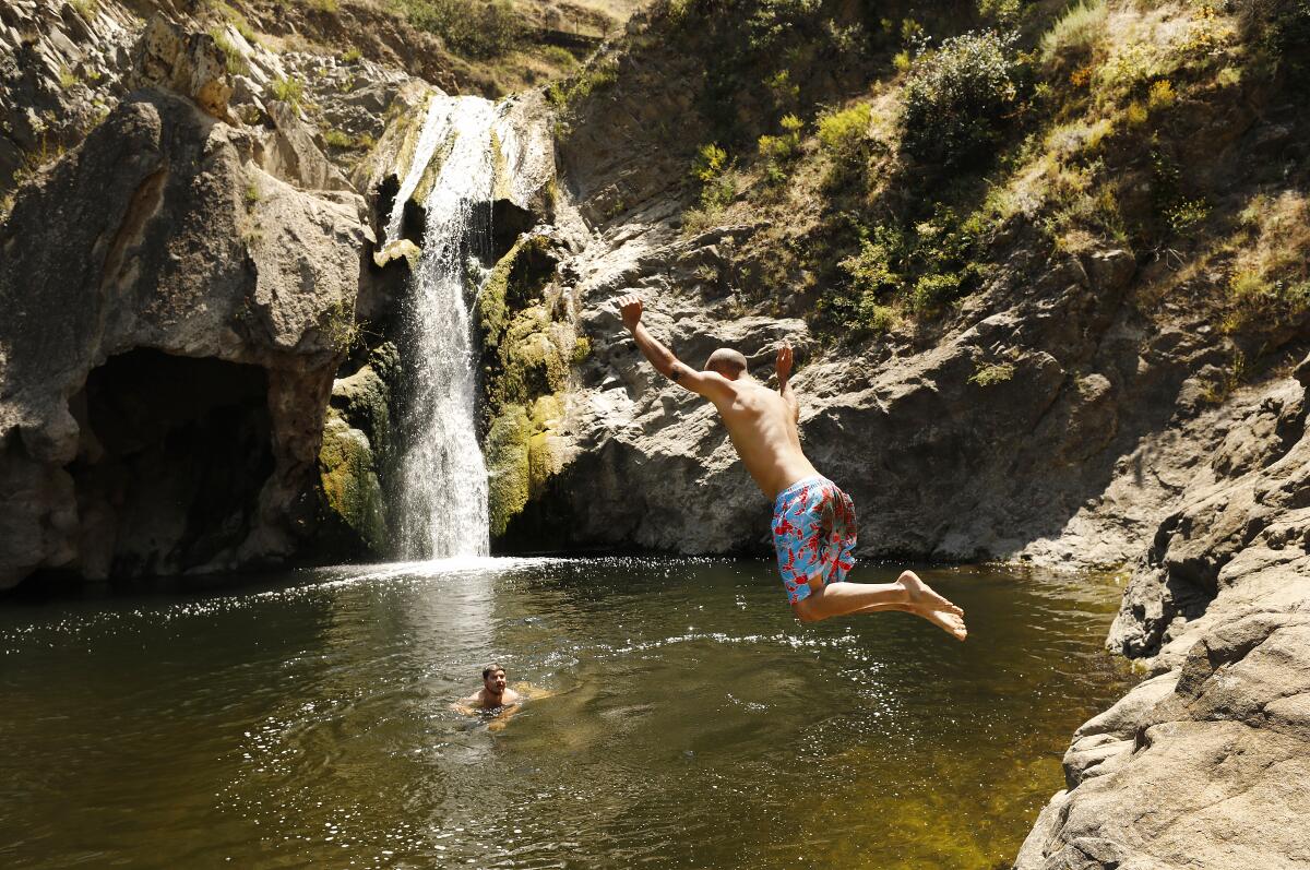 Paradise Falls at Wildwood Regional Park in Thousand Oaks