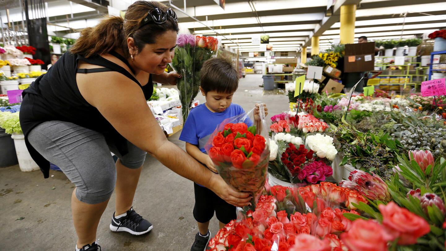 The Southern California Flower Market in downtown L.A.