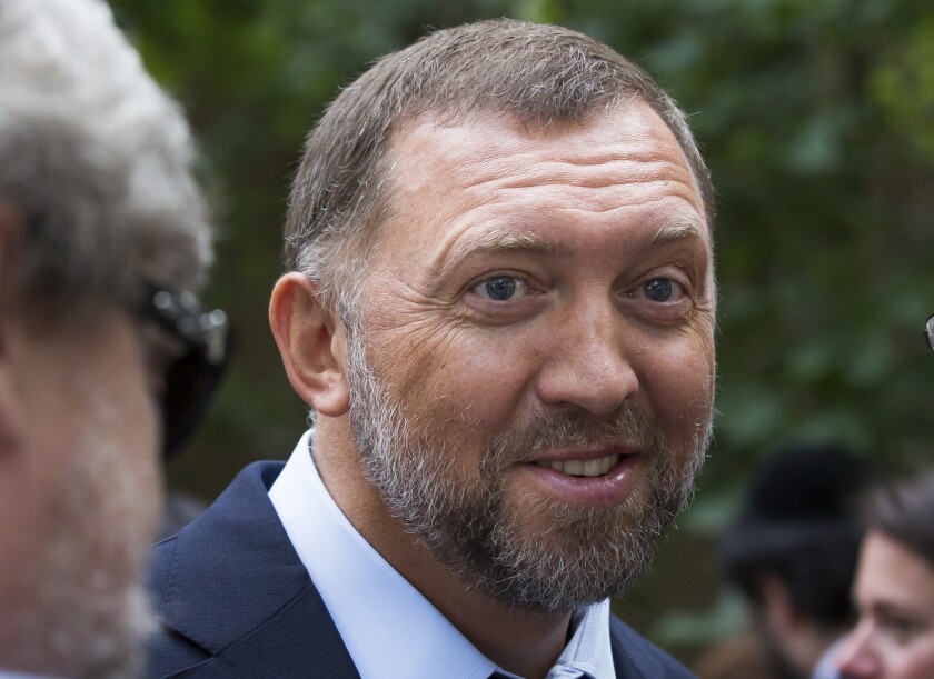 FILE - In this July 2, 2015, file photo, Russian metals magnate Oleg Deripaska attends Independence Day celebrations at Spaso House, the residence of the American Ambassador, in Moscow, Russia. Russia’s war on Ukraine has sent shockwaves through the elite global community of wealthy Russians. Some have begun, tentatively, to speak out. Deripaska, Alfa Bank founder Mikhail Fridman and banker Oleg Tinkov have also urged an end to the violence, though none has directly mentioned Putin. (AP Photo/Alexander Zemlianichenko, File)