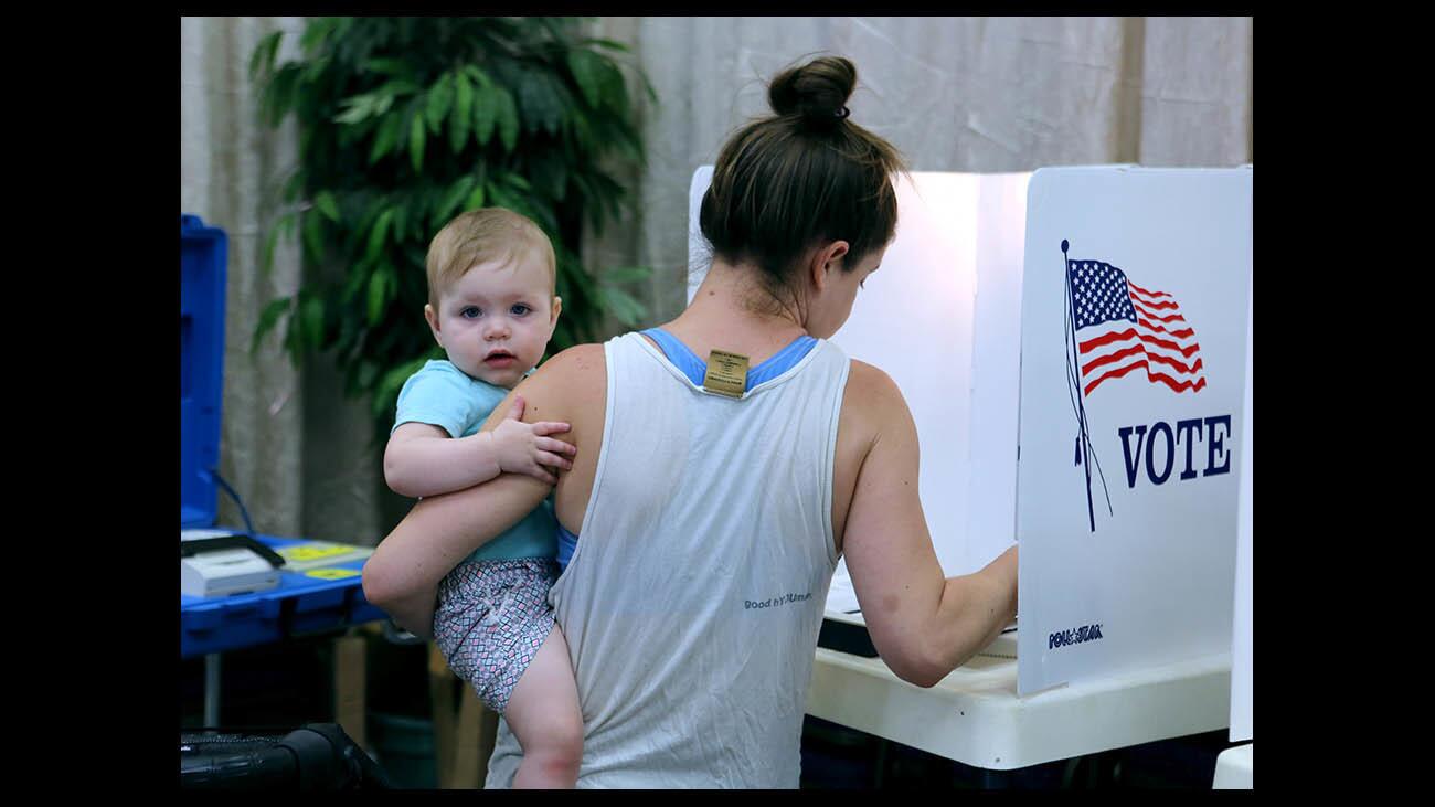 Photo Gallery: Locals vote at Youth Center polling station in Burbank