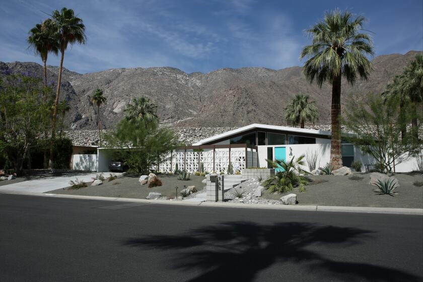 Robert Shiell recently renovated his weekend home in Palm Springs, built in 1959. He also has a 1920s-era English storybook home near Miracle Mile.