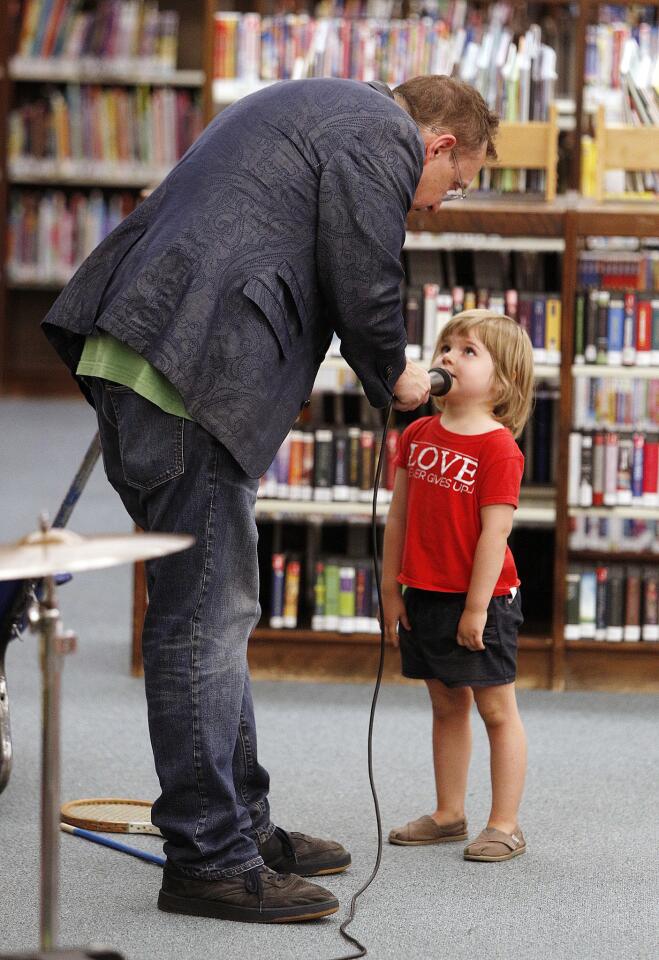 Photo Gallery: Comic juggler Michael Rayner performs for children at La Canada Library