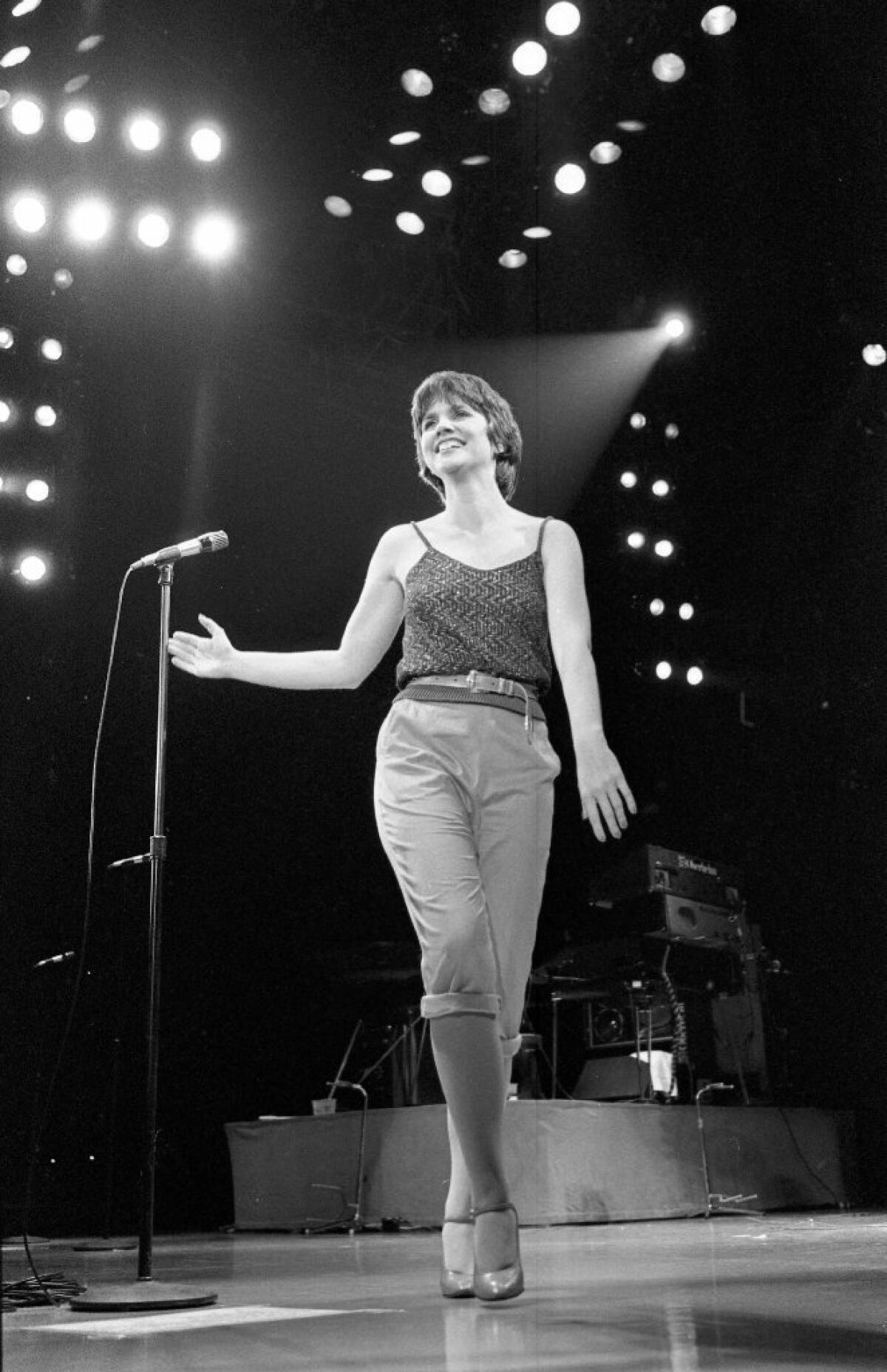 Linda Ronstadt, whose backing band was the hub for the Eagles