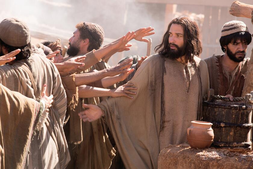 Haaz Sleiman as Jesus of Nazareth in National Geographic Channel's Killing Jesus. Credit: