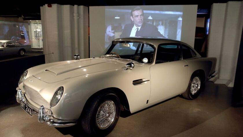 An exhibition of the cars featured in James Bond films at the London Film Museum.