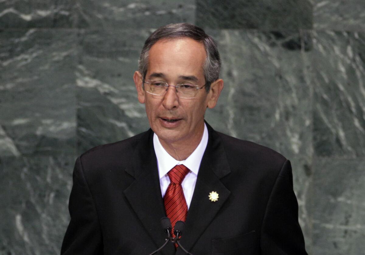 Former Guatemalan President Álvaro Colom