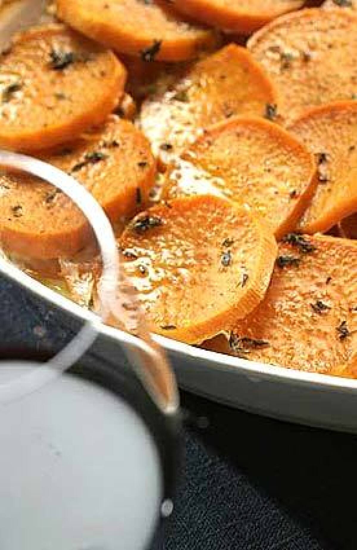 Serve both sweet potato gratin and mashed potatoes. This is the one day of the year you can really starch it up.