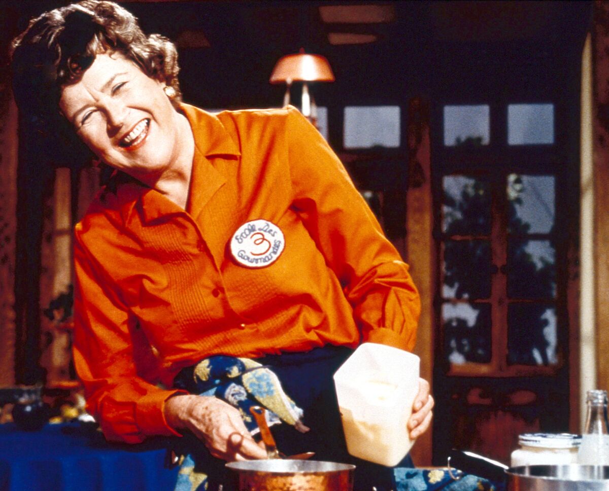 "Dishing With Julia Child" on PBS.