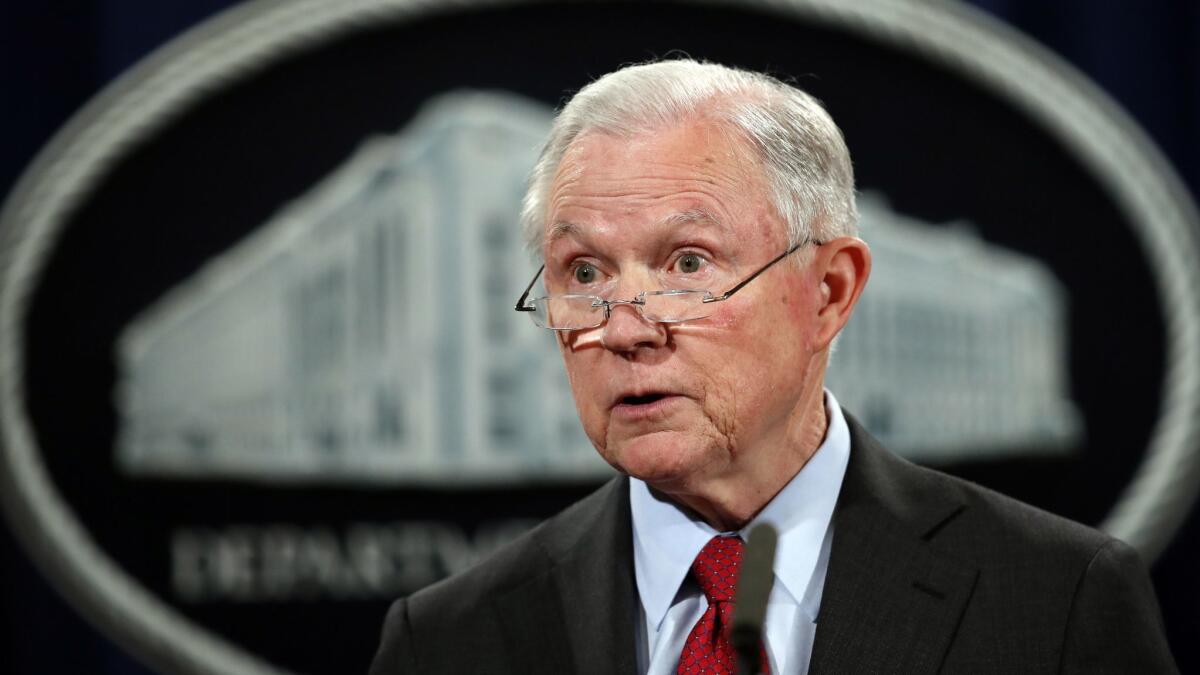 United States Attorney General Jeff Sessions.