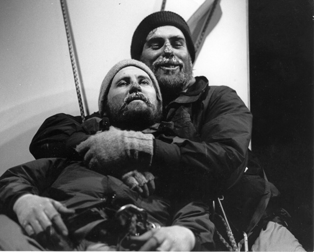 Doug "D.W." Jacobs, left, and Sam Woodhouse in San Diego Rep's 1984 production of "K2."