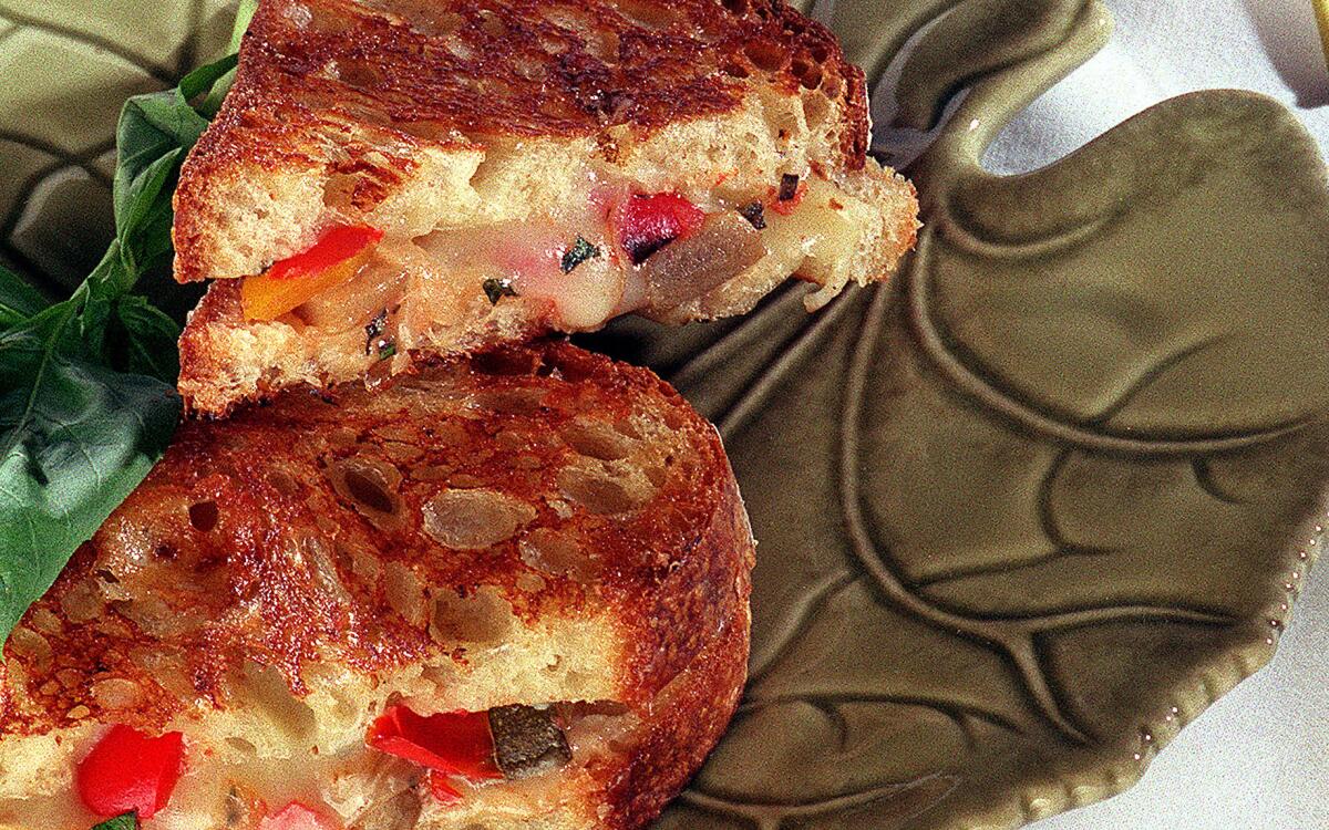 Grilled Ratatouille and Cheese Panini