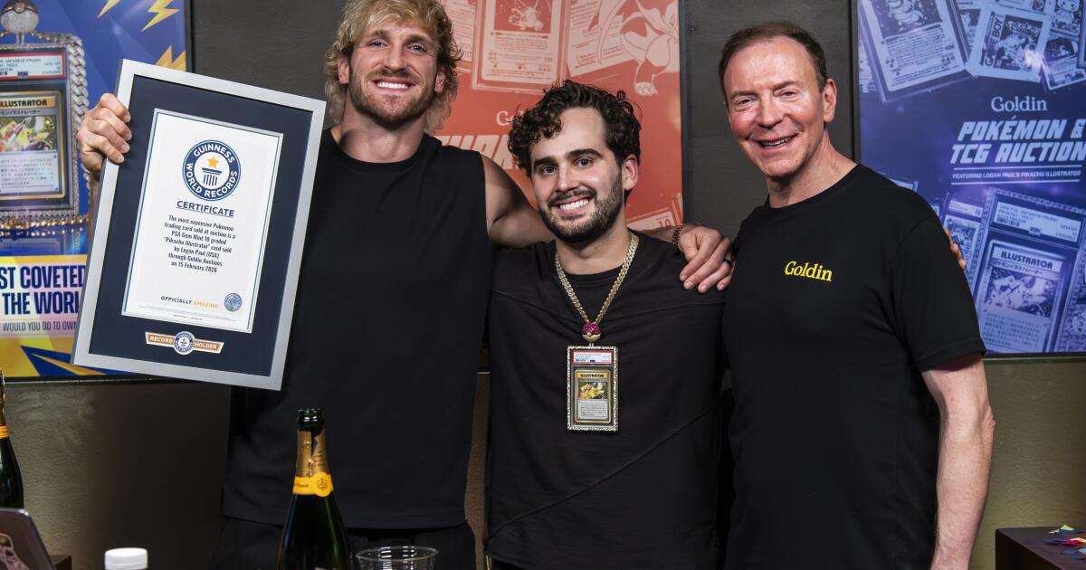 Logan Paul acaba de vender um cartão Pokémon por US$ 16,5 milhões, um recorde