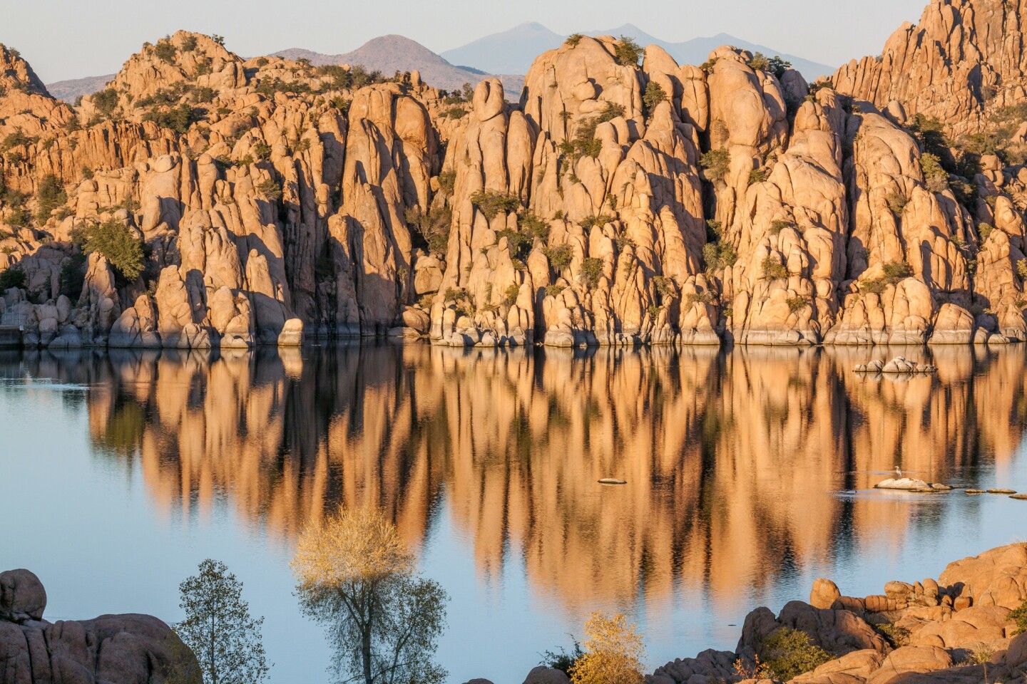 Prehistoric rock formations surround Watson Lake, about 20 minutes north of downtown Prescott, Ariz.