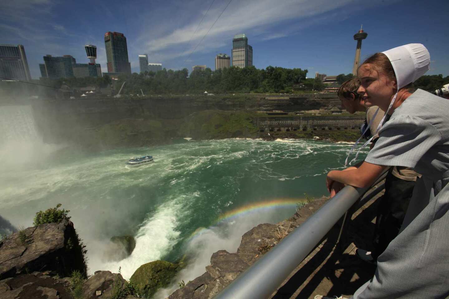 High wire act over Niagara Falls