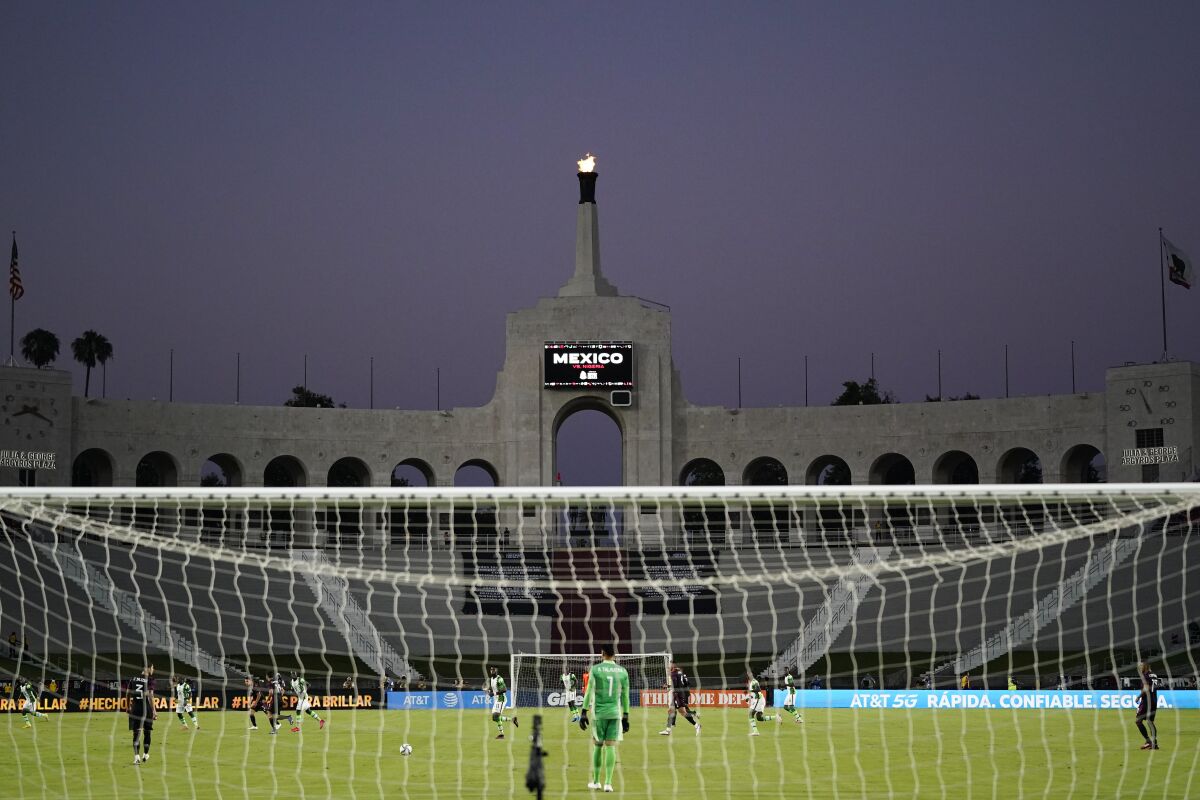 Mexico and Nigeria play at the Coliseum on July 3.