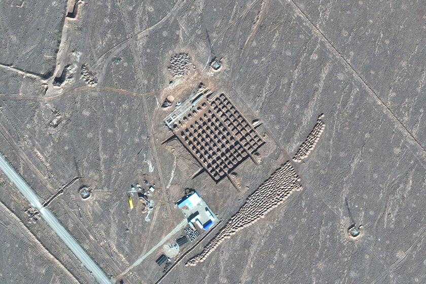 A satellite photo shows construction at Iran's Fordo nuclear facility at Fordo.