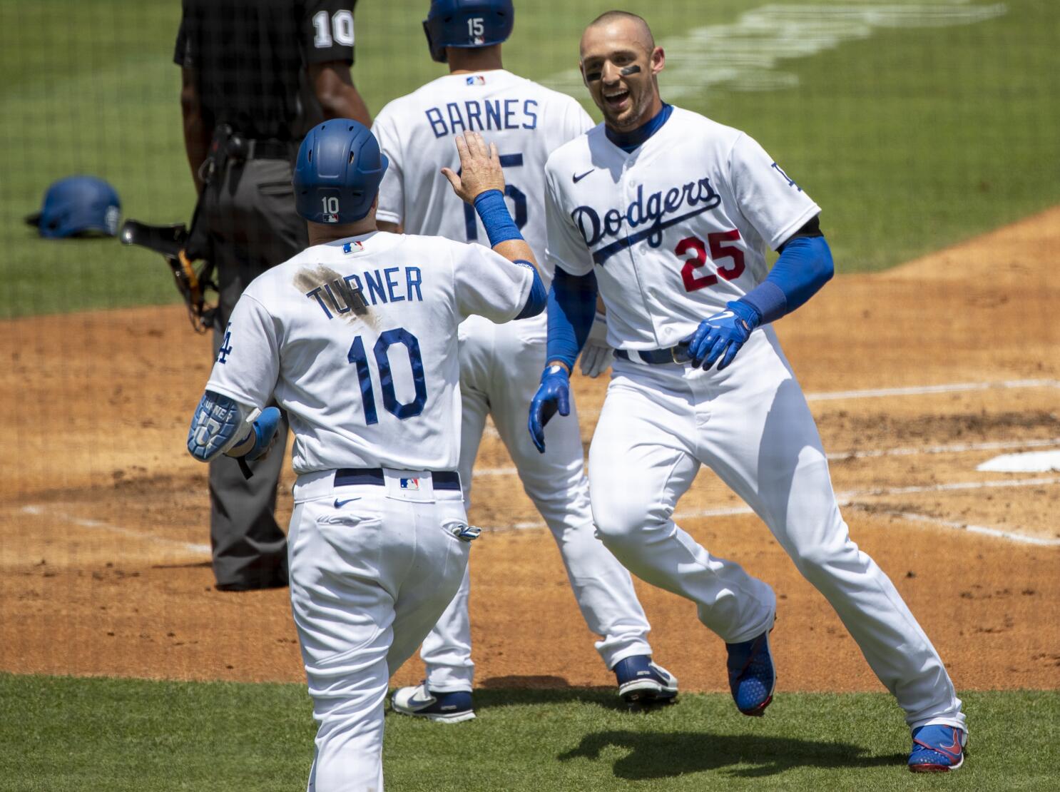 Dodgers' Trayce Thompson feels like he's back where he belongs - Los  Angeles Times