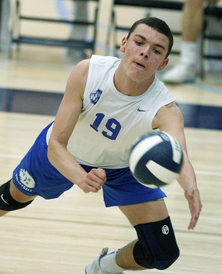 Photo Gallery: Crescenta Valley vs. Burbank in Pacific League boys’ volleyball