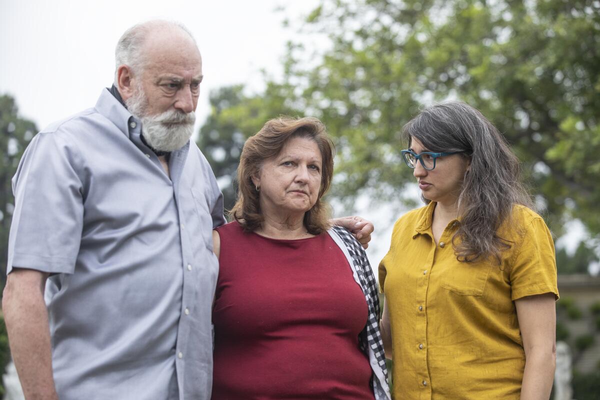 Dave Goldsworthy, left, Kathy Goldsworthy and Patricia Goldsworthy-Bishop.