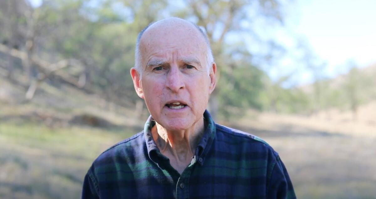 Former California Gov. Jerry Brown