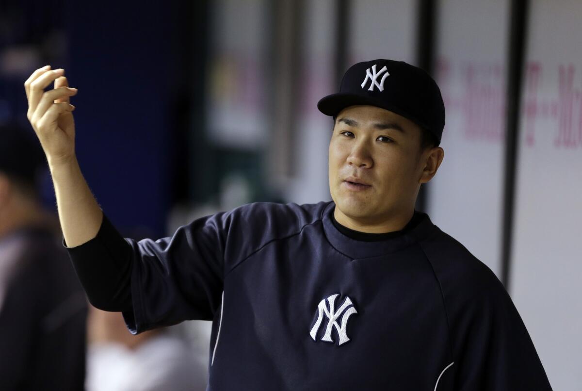 Yankees pitcher Masahiro Tanaka is scheduled to throw a bullpen session Saturday for the first time since being put on the disabled list because of a partial tear in his right elbow.