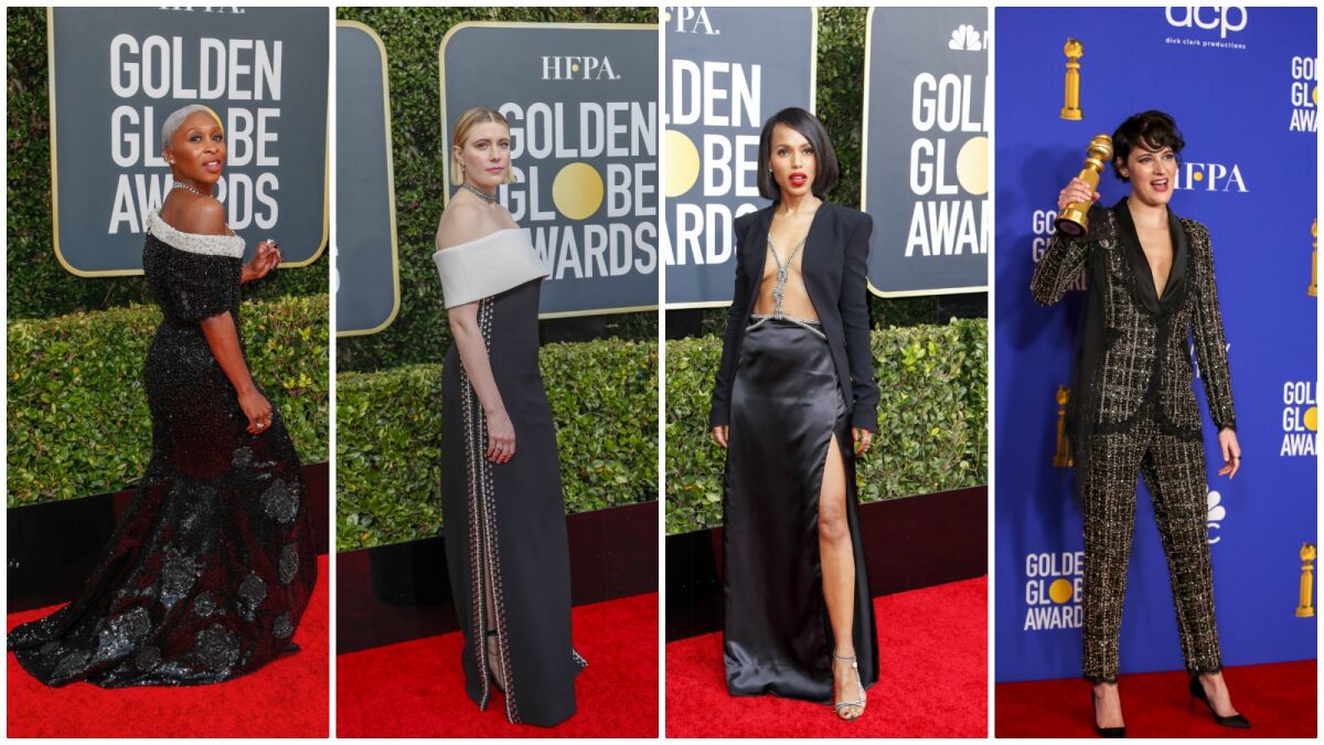 On-trend looks at the 2020 Golden Globes